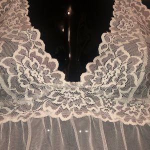 Very Sexy White Babydoll Lingerie